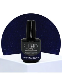 Chrii's Mas Sleigh – Semi-Permanent UV/LED Navy Blue Pearl Nail Polish