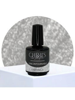 Cinderella – Semi-Permanent UV/LED Glitter Silver Nail Polish | 15 ml