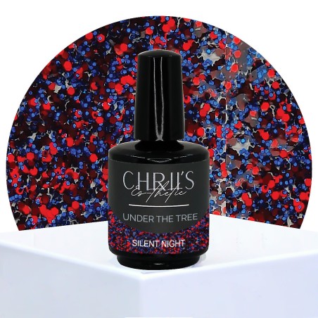 Silent Night – Vernis Semi-Permanent UV/LED Bleu Nuit Pailleté | 15 ml