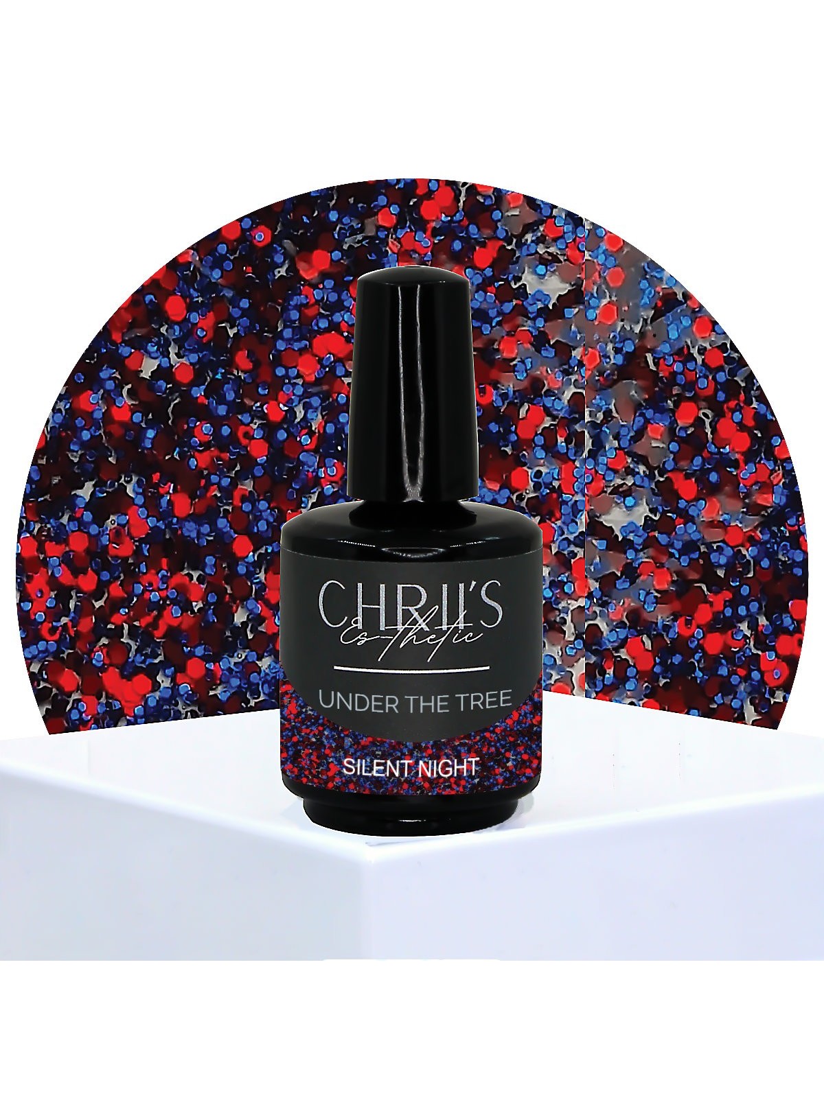 Silent Night – Vernis Semi-Permanent UV/LED Bleu Nuit Pailleté | 15 ml
