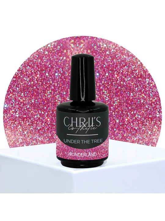 Wonderland – Semi-Permanente UV/LED Glitter Roze Goud Nagellak | 15 ml