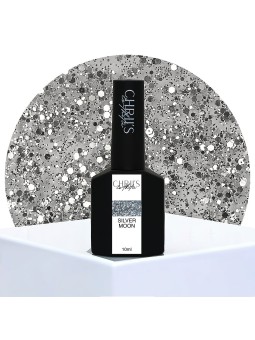 Silver Moon – Semi-permanente UV/LED Nagellak Glittersilver | 10 ml