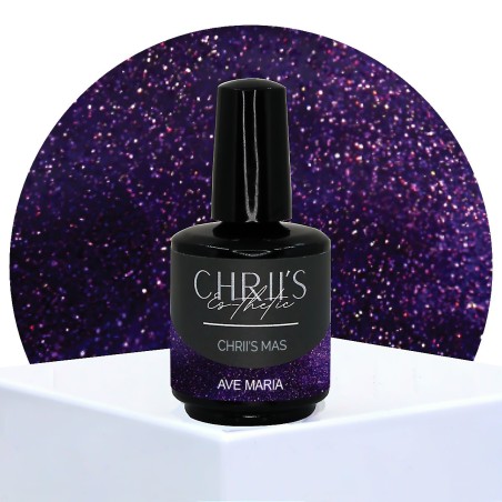 Ave Maria – Semi-permanente UV/LED Nagellak Glittermauve Multicolor