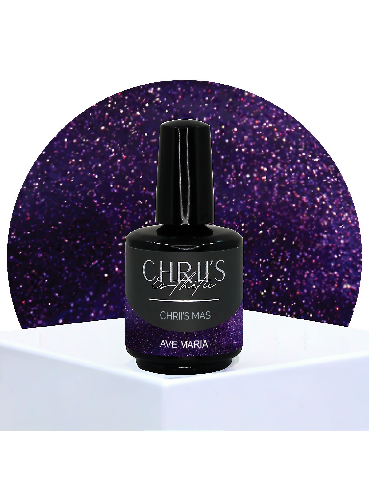 Ave Maria – Semi-permanente UV/LED Nagellak Glittermauve Multicolor
