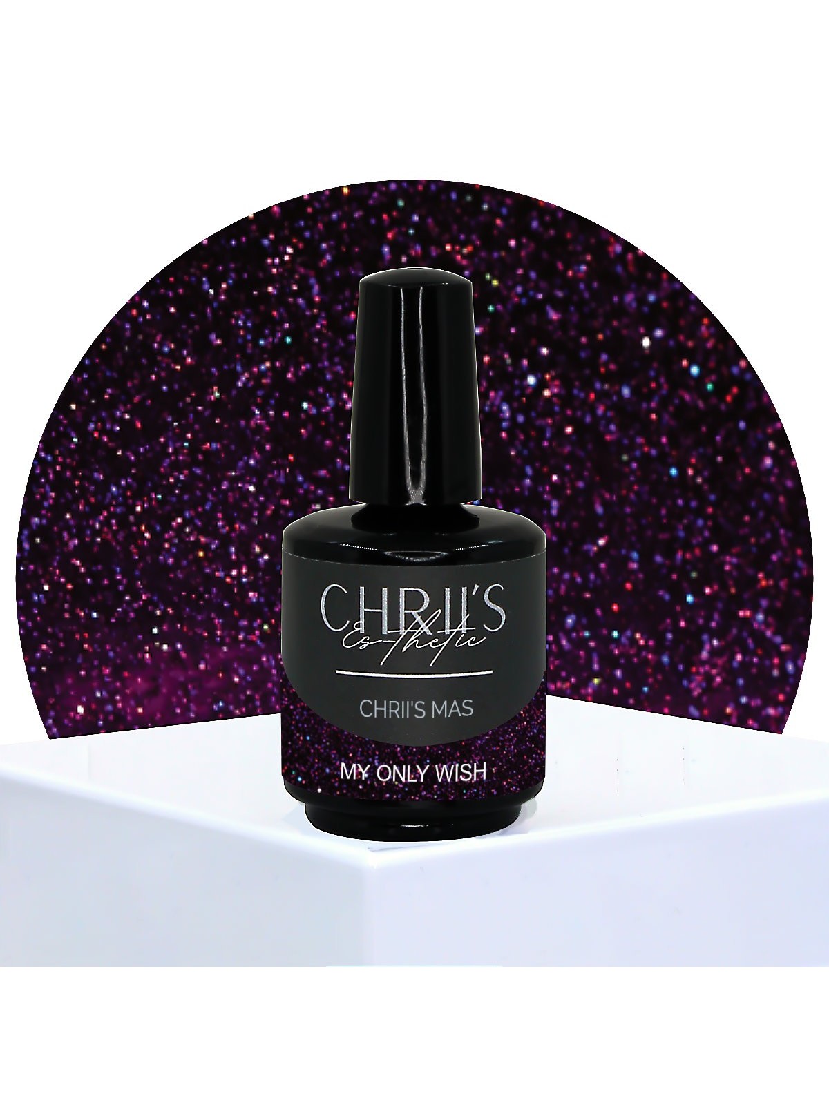 My Only Wish Chrii's Mas – Vernis Semi-Permanent UV/LED Mauve Pailleté