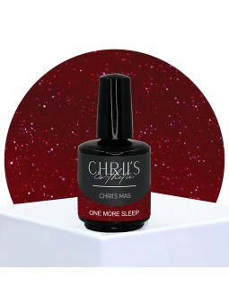One More Sleep – Semi-Permanent UV/LED Glitter Red Nail Polish | 15 ml