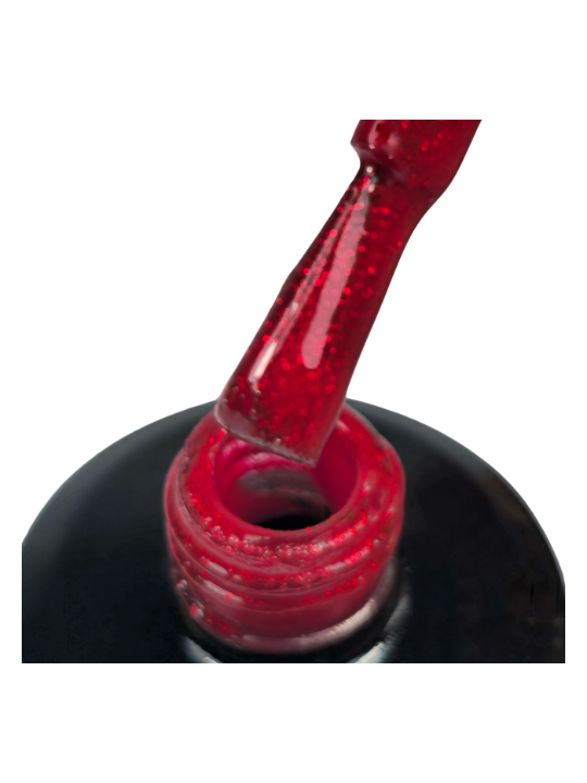 Santa Claus – Vernis Semi-Permanent UV/LED Rouge Pailleté | 15 ml