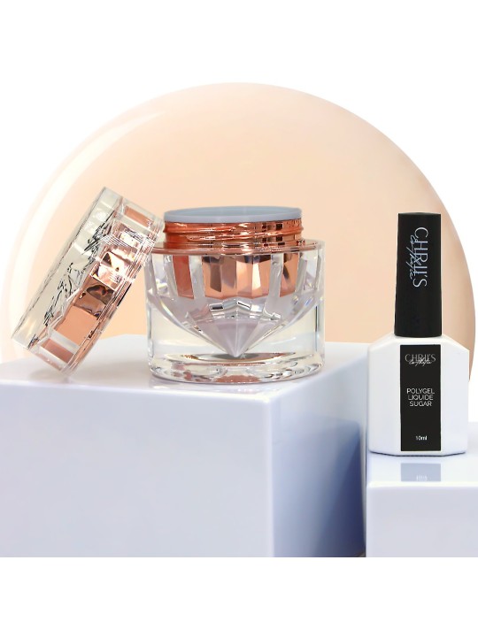 Sugar Beige Blanc – Weißbeiges Flüssiges Polygel, HEMA-frei | 10 ml