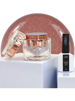 Honey Spice – Gold Glitzer Nude Flüssiges Polygel, vegan | 10/30 ml