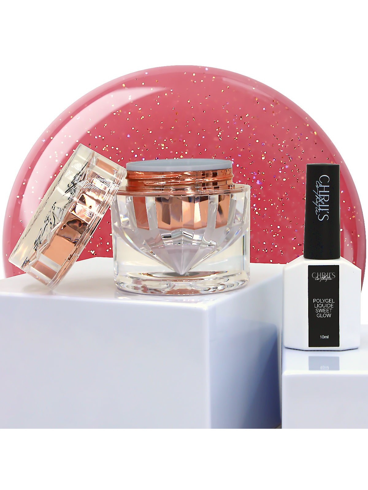Sweet Glow – Schimmerndes Rosé Glamour Polygel, vegan | 10/30 ml