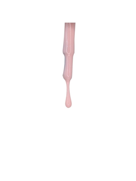 Rubber Base RosySilv - Pink Silver Glitter Base, Vegan | 15 ml