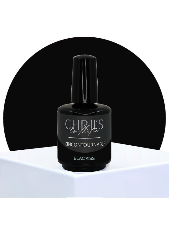 Blac'kiss – Semi-permanente UV/LED Nagellak Zwart | 15 ml