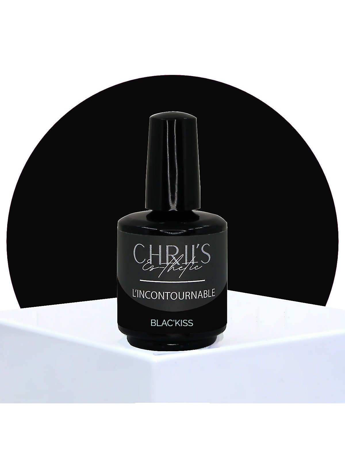 Blac'kiss – Semi-permanente UV/LED Nagellak Zwart | 15 ml