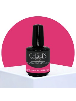 Red Hot Chili Peppers – Vernis Semi-Permanent UV/LED Rose Rouge 15 ml