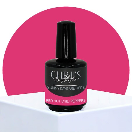 Red Hot Chili Peppers – Vernis Semi-Permanent UV/LED Rose Rouge 15 ml