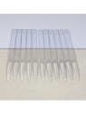 Transparente Spitze Farbkarte – Stiletto-Form, 50er-Set
