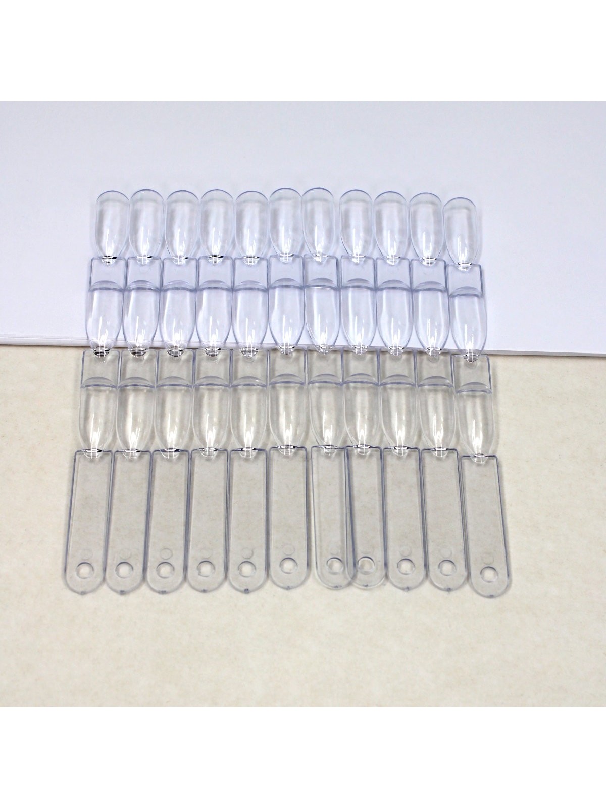 Nuancier Transparent – 3 Finitions, Lot de 50