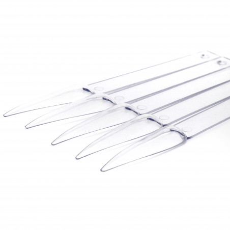 Transparente Spitze Farbkarte – Stiletto-Form, 50er-Set