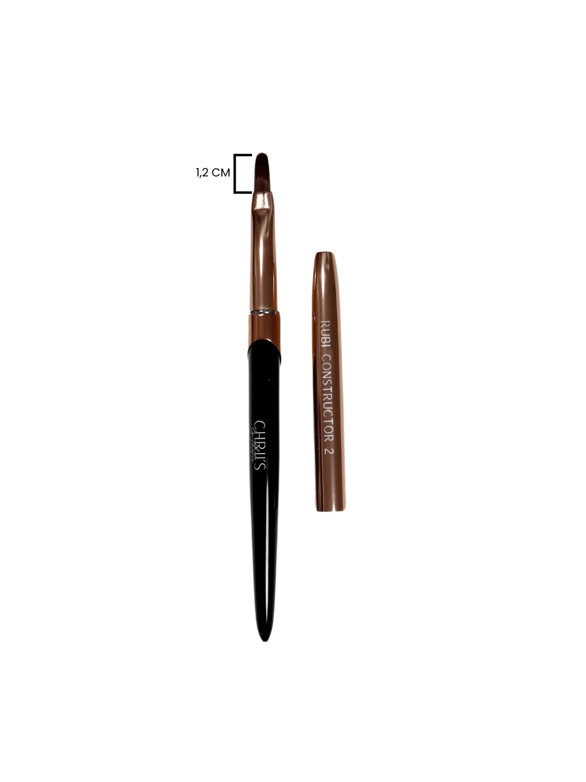 Rubi Constructor 2 – Flacher Ovaler Gel-Pinsel Nylon 12 mm | 17,00€