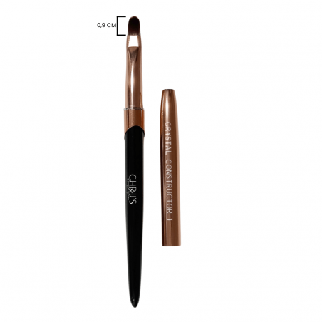 Crystal Constructor 1 – Rounded Flat Polygel Brush | 9 mm