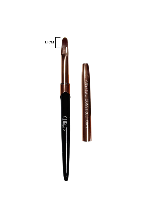 Crystal Constructor 2 – Rounded Flat Polygel Brush | 11 mm