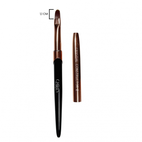 Crystal Constructor 2 – Pinceau Polygel Plat Arrondi | 11 mm