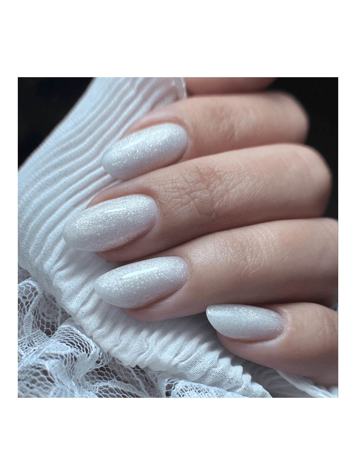 Polygel Golden White – White Gold Glitter Polygel, Vegan | 30/50 ml