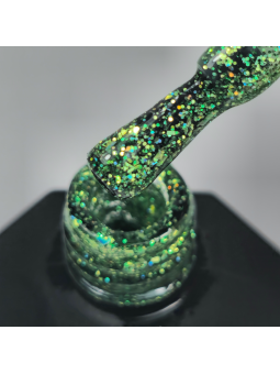Little Elfi – Semi-Permanent UV/LED Glitter Multi-Tone Green Nail