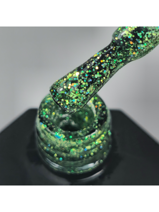 Little Elfi – Vernis Semi-Permanent UV/LED Pailleté Vert Multiton