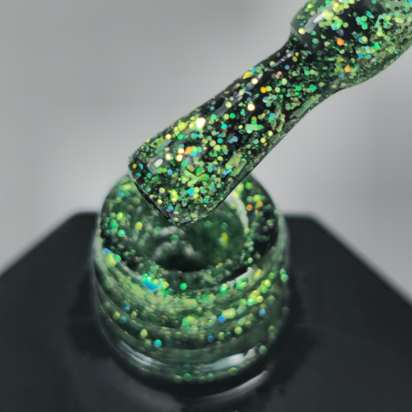 Little Elfi – Semi-Permanent UV/LED Glitter Multi-Tone Green Nail