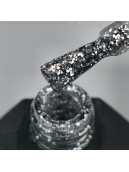Silver Moon – Semi-Permanent UV/LED Glitter Silver Nail Polish | 10 ml