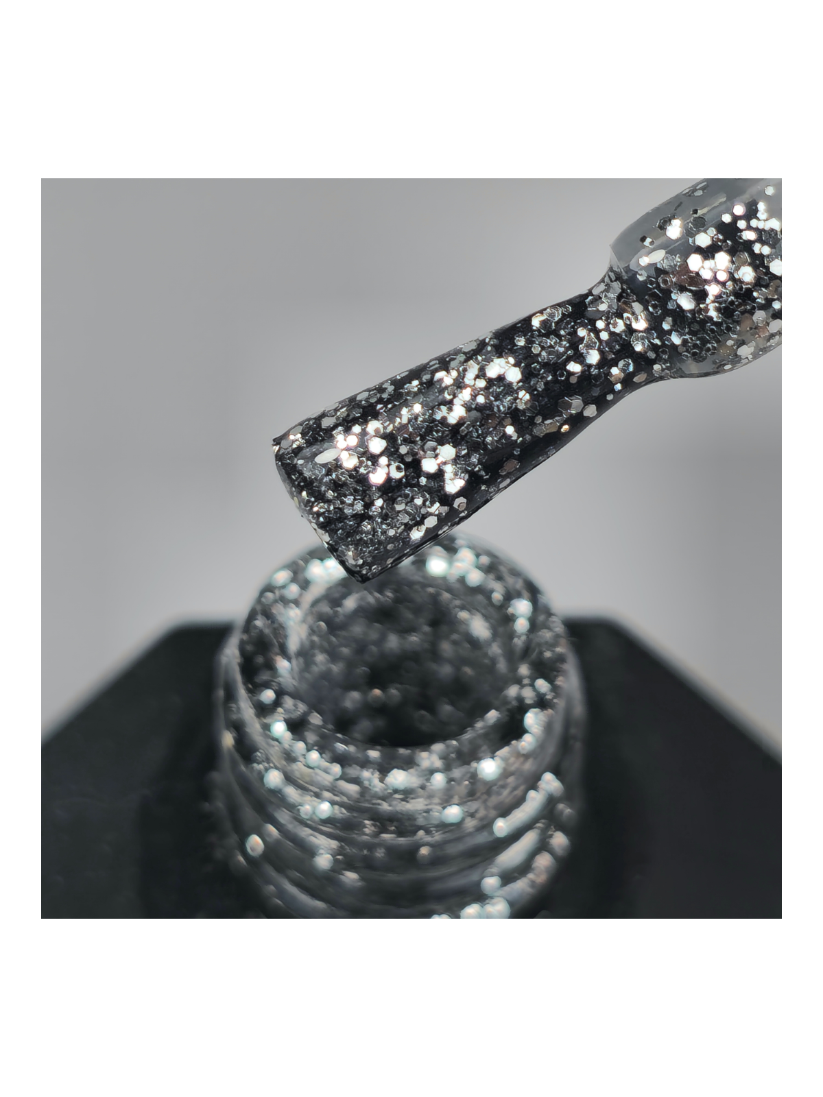 Silver Moon – Vernis Semi-Permanent UV/LED Pailleté Argent | 10 ml
