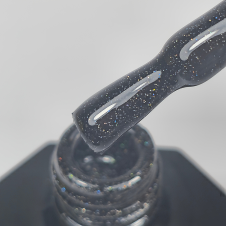Winter Midnight – Semi-permanenter UV/LED Nagellack Glitzerschwarz