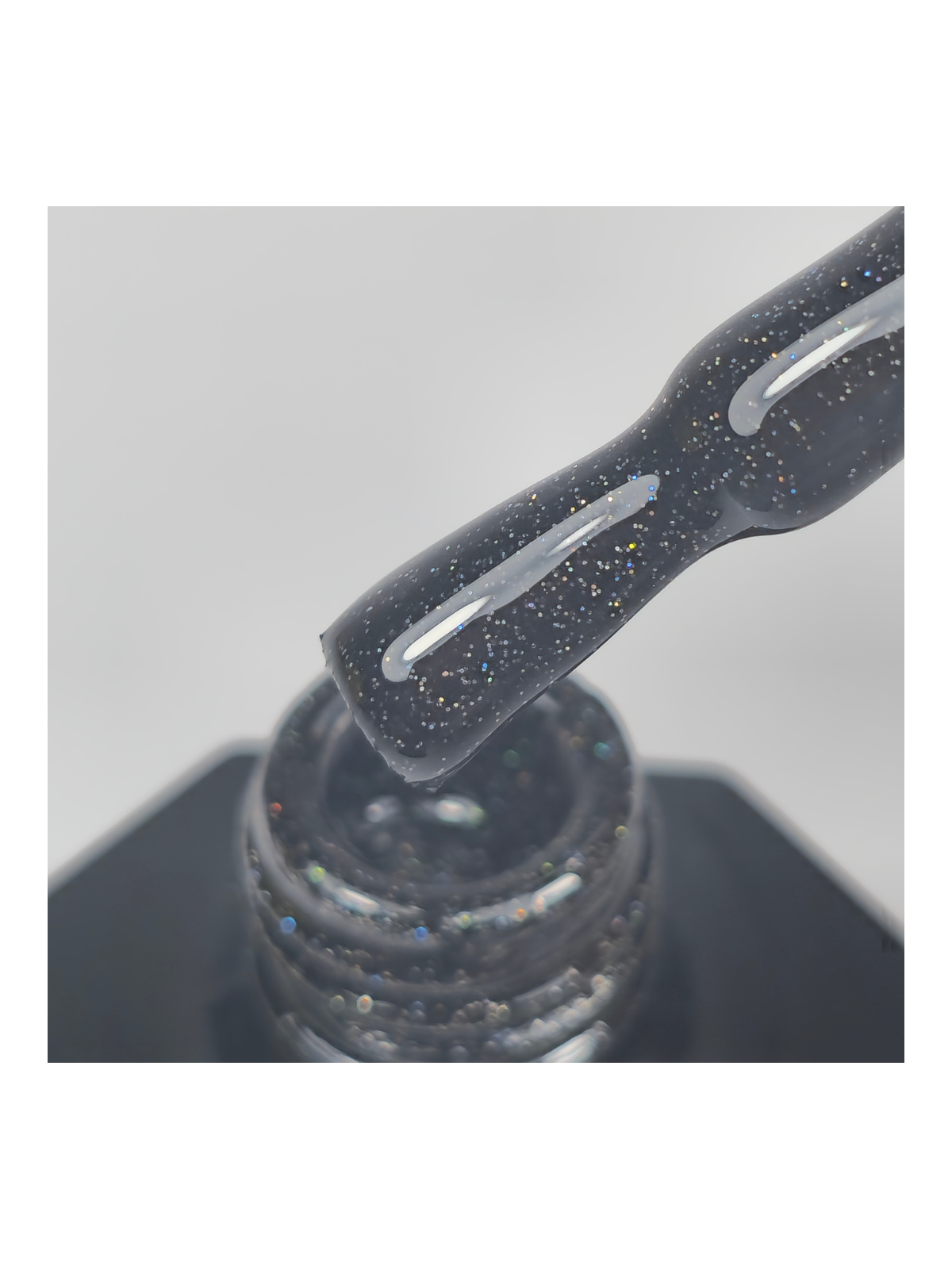 Winter Midnight – Vernis Semi-Permanent UV/LED Noir Pailleté