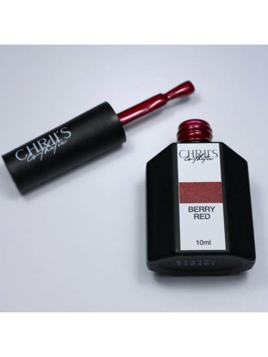 Berry Red – Semi-Permanent UV/LED Iridescent Red Nail Polish | 10 ml