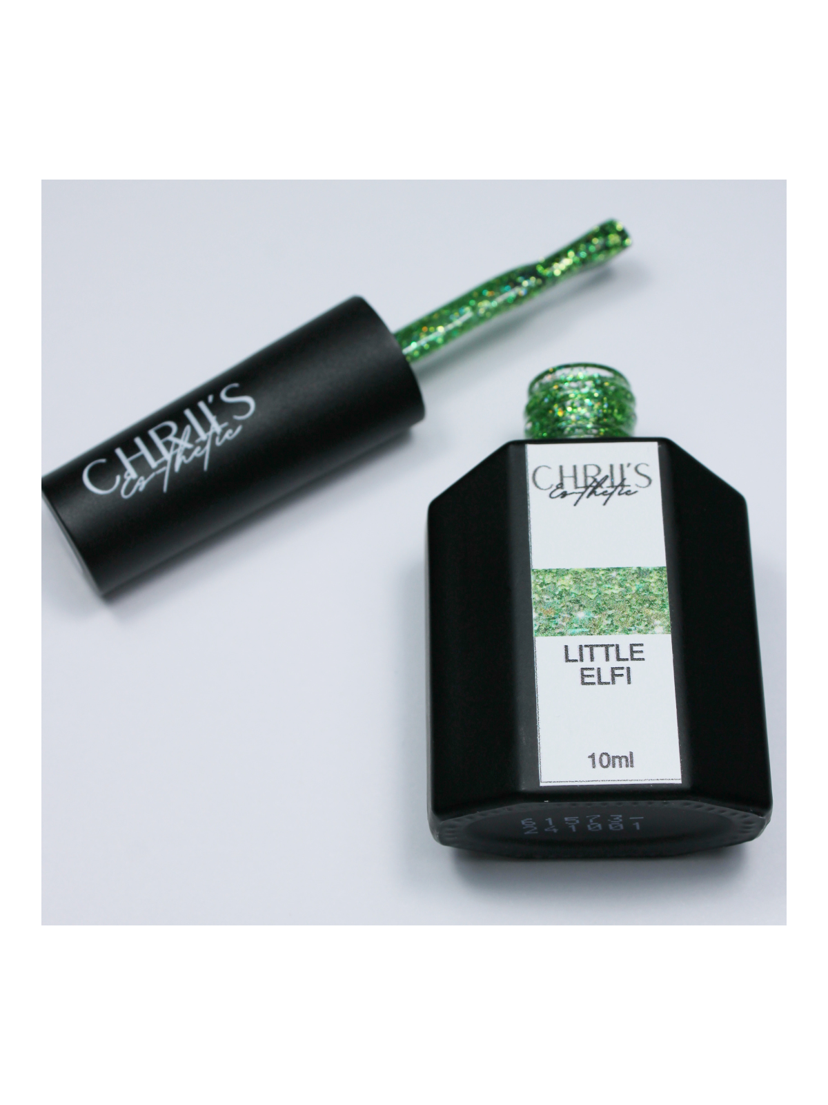 Little Elfi – Vernis Semi-Permanent UV/LED Pailleté Vert Multiton