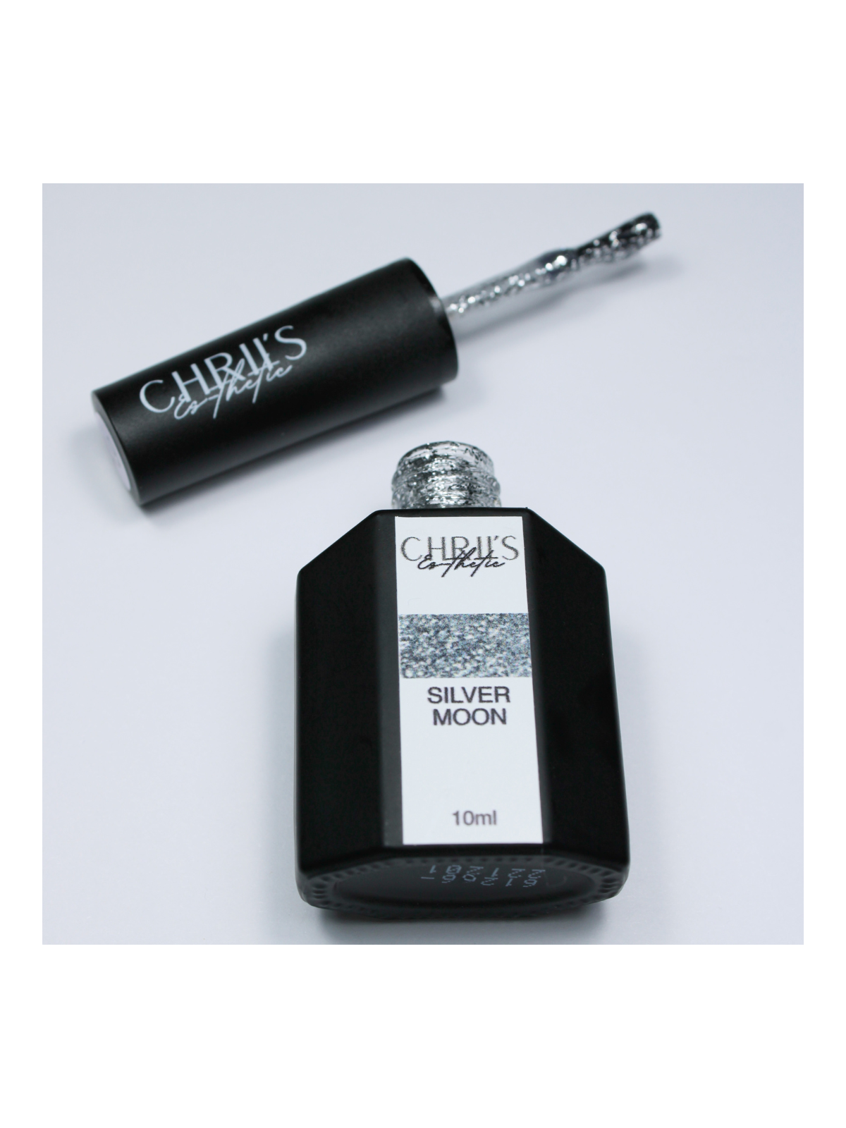 Silver Moon – Vernis Semi-Permanent UV/LED Pailleté Argent | 10 ml