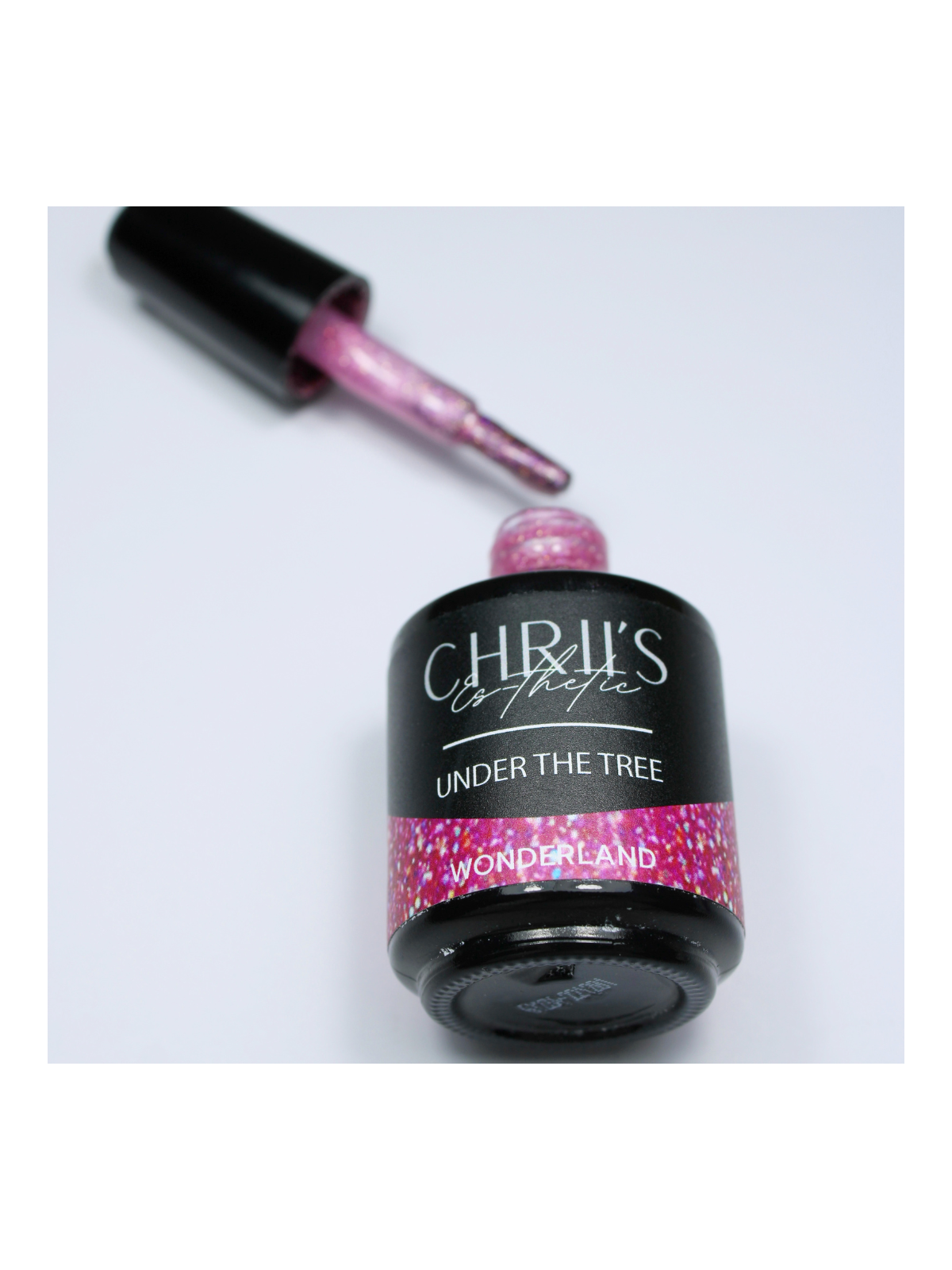 Wonderland – Vernis Semi-Permanent UV/LED Rose Pailleté Gold | 15 ml