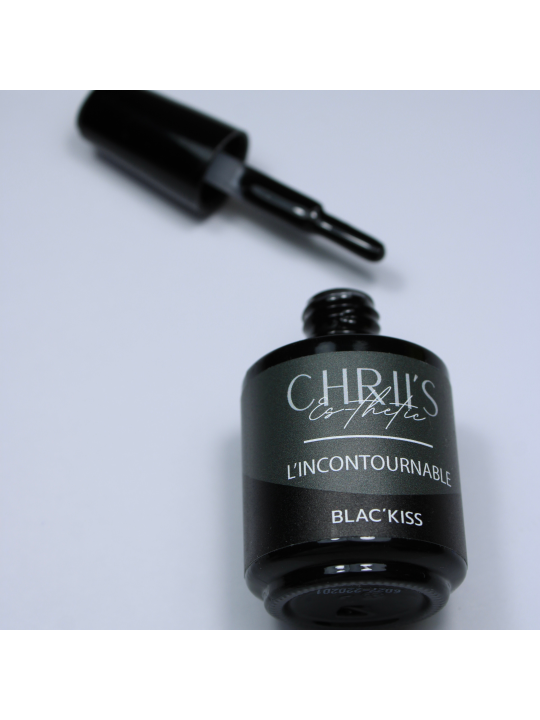 Blac'kiss – Vernis Semi-Permanent UV/LED Noir | 15 ml