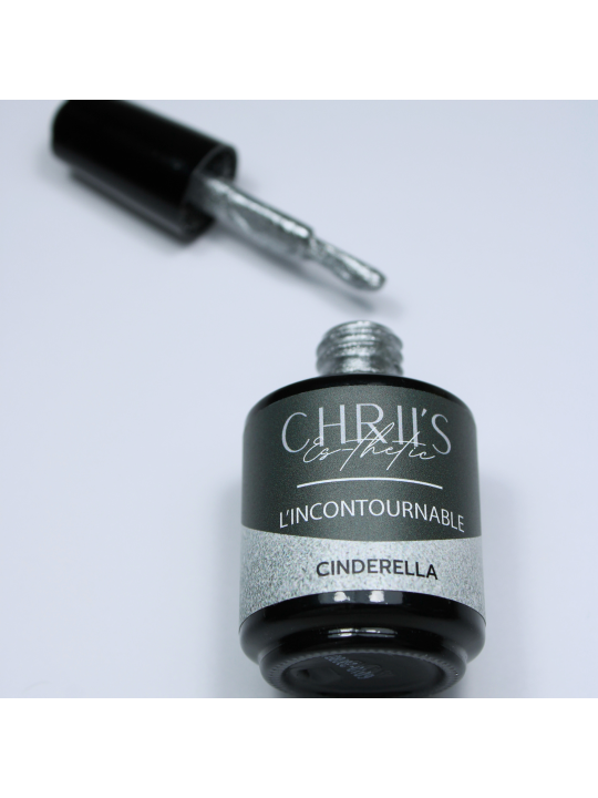 Cinderella – Vernis Semi-Permanent UV/LED Pailleté Argent | 15 ml