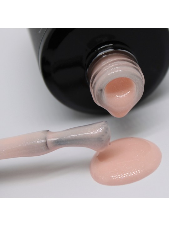 Rubber Base RosySilv - Base rosé paillettes silver | 15 ml