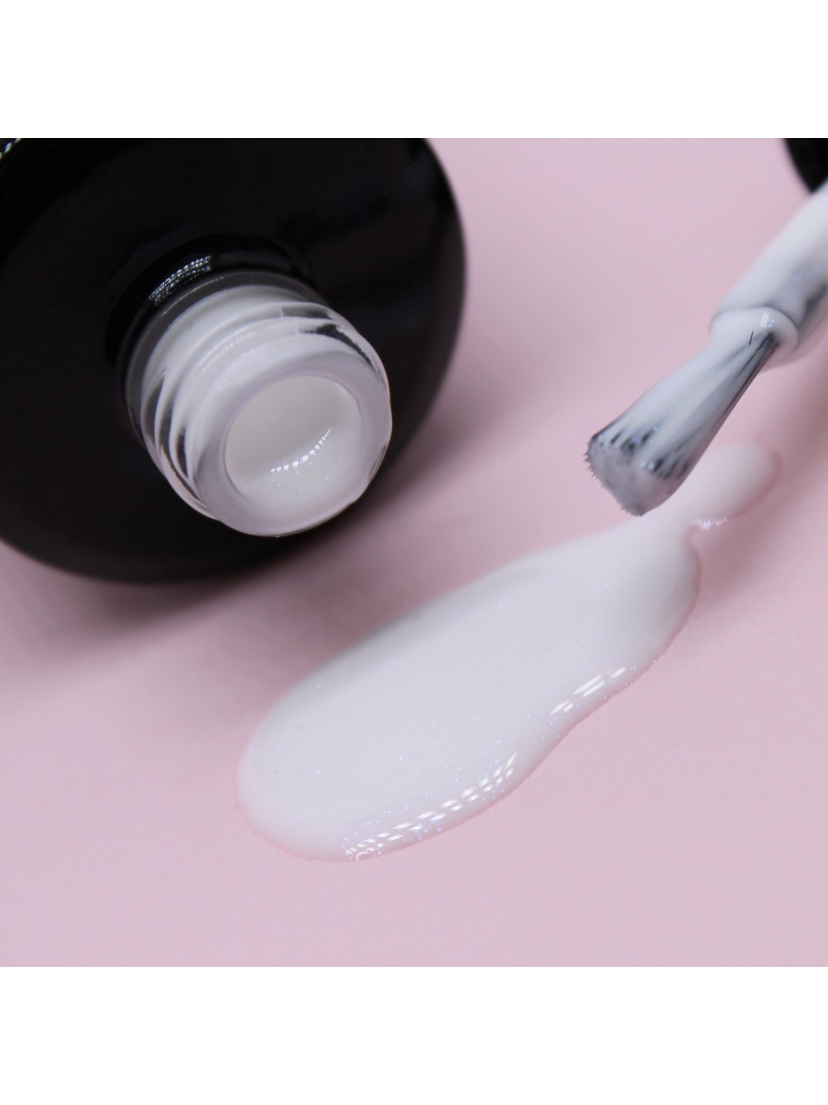 Rubber Base BlueWhite - Base blanc laiteux paillettes bleues | 15 ml