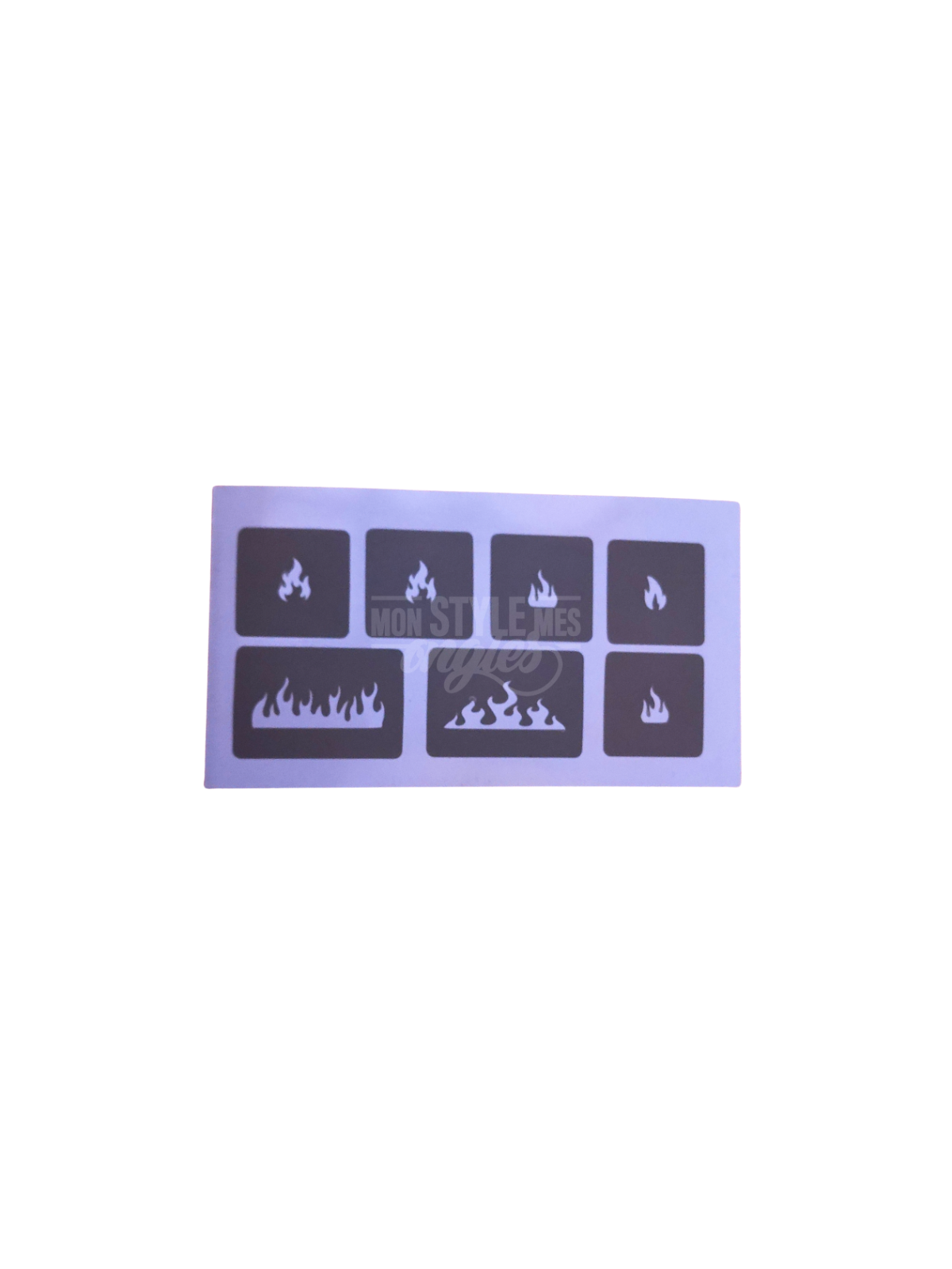 Stencil Feu Flamme MSMO – Pochoir Flammes Nail Art Intense | 3,95€