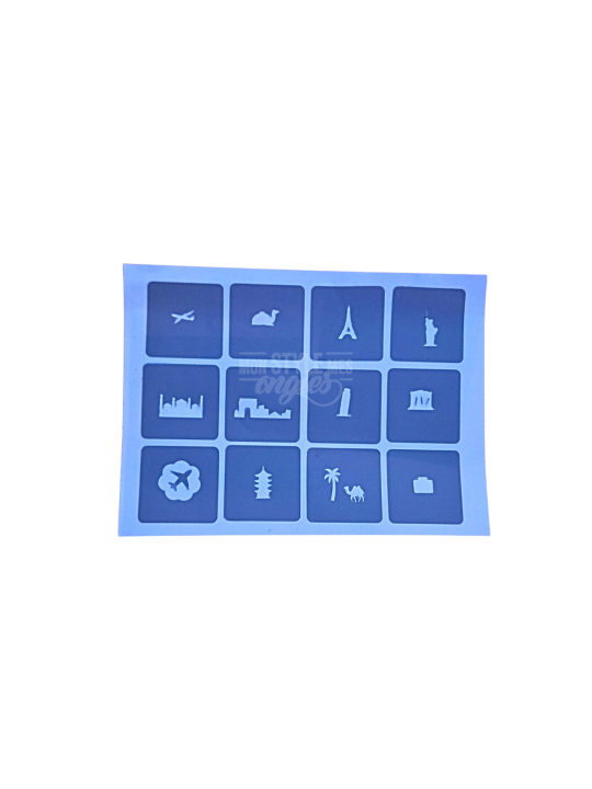 MSMO Travel Stencil – World Destinations Nail Art | 5.95€