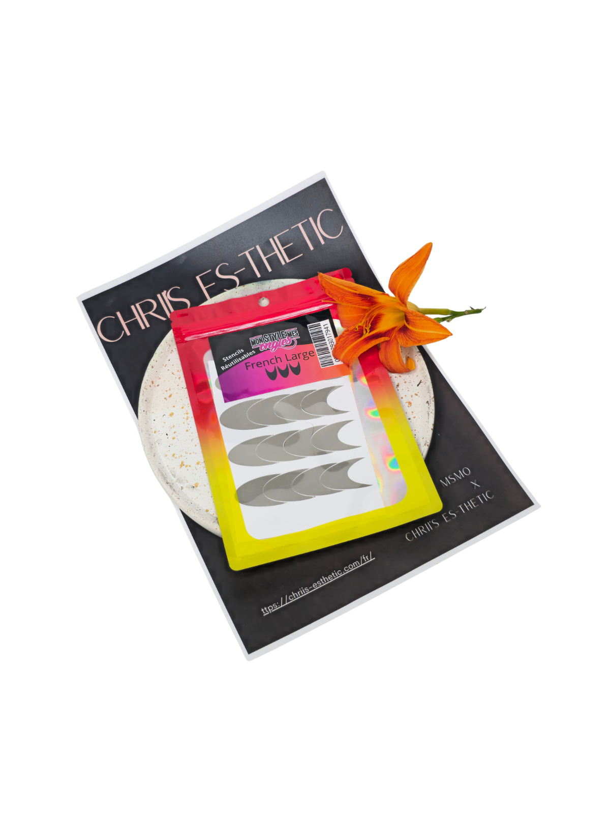 Stencil French Large MSMO – Pochoir French Manucure | 6,95€