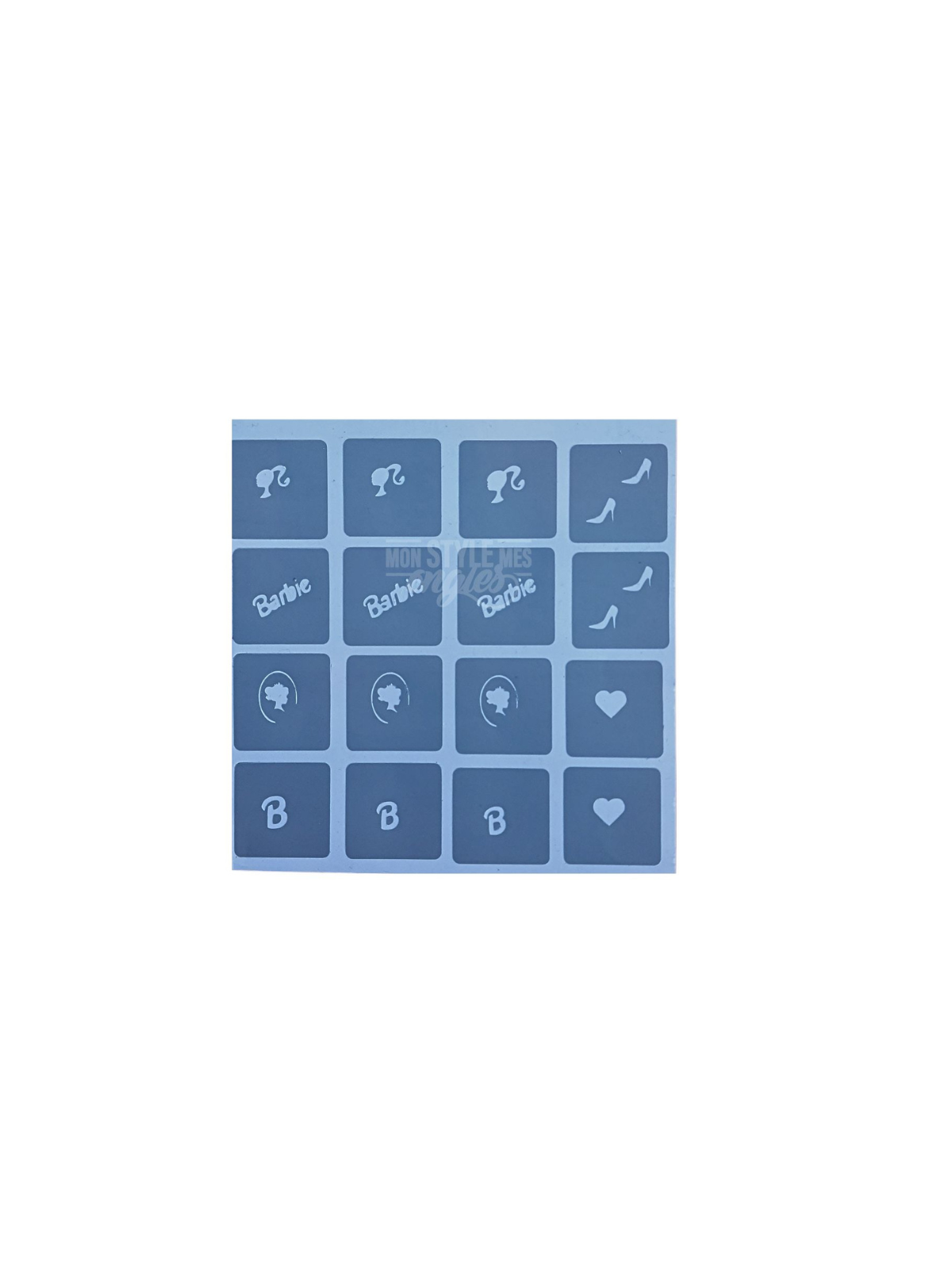 Stencil Girly #1 MSMO – Pochoir Girly Glamour Nail Art | 8,95€