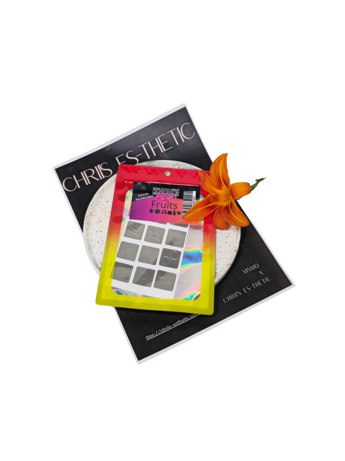 MSMO Gourmand Fruits Stencil – Fruit Nail Art Stencil | 5.95€