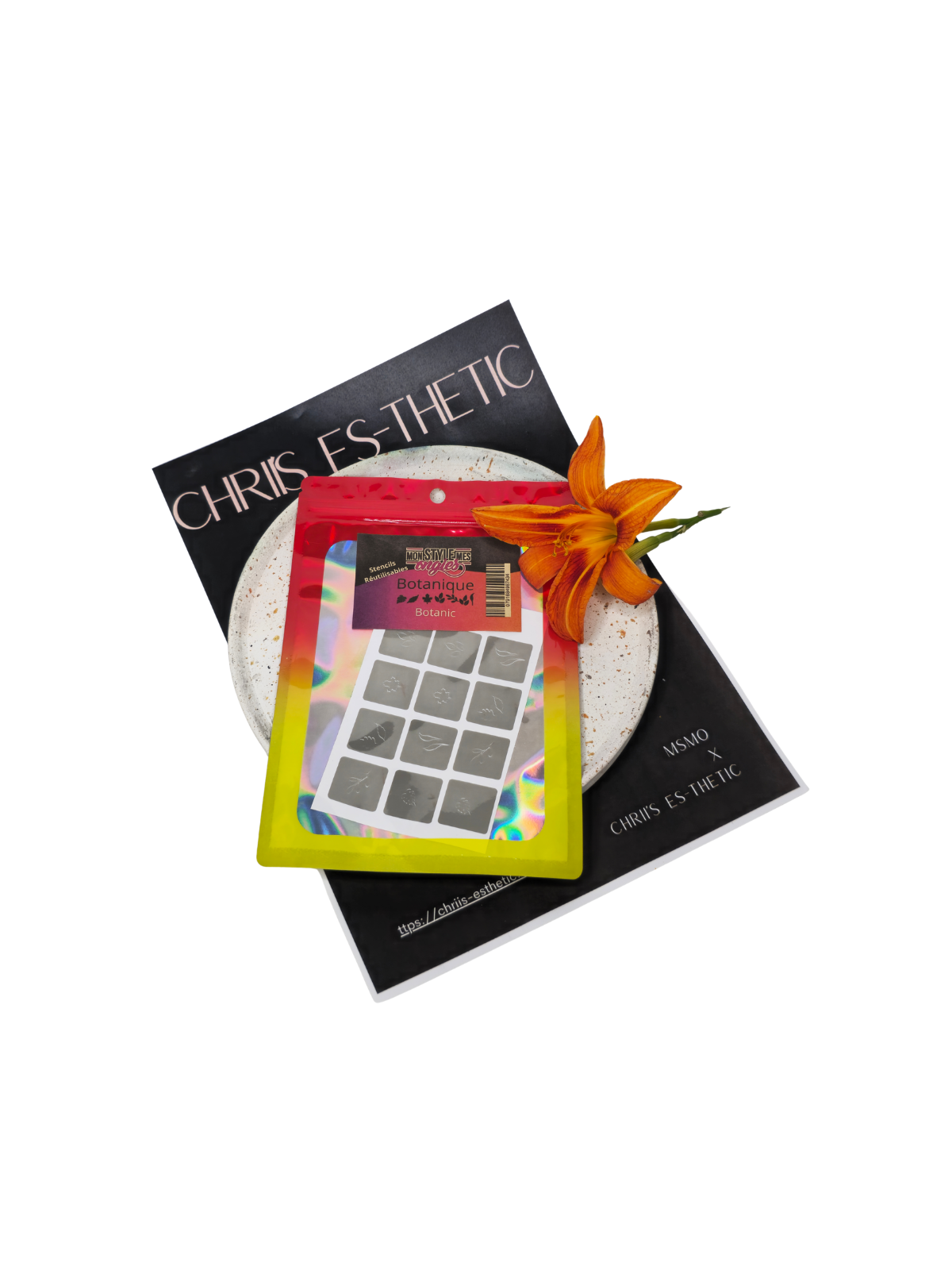 Stencil Botanique Feuillage MSMO – Pochoir Végétal Nail Art | 5,95€