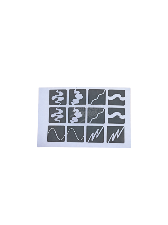MSMO Vibe Ondulée Schablone – Flüssige Künstlerische Nail Art | 5,95€