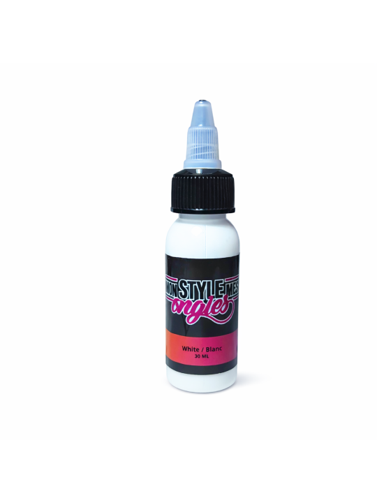 Peinture Airbrush MSMO Blanche - Nail Art Prête à l'Emploi | 30 ml